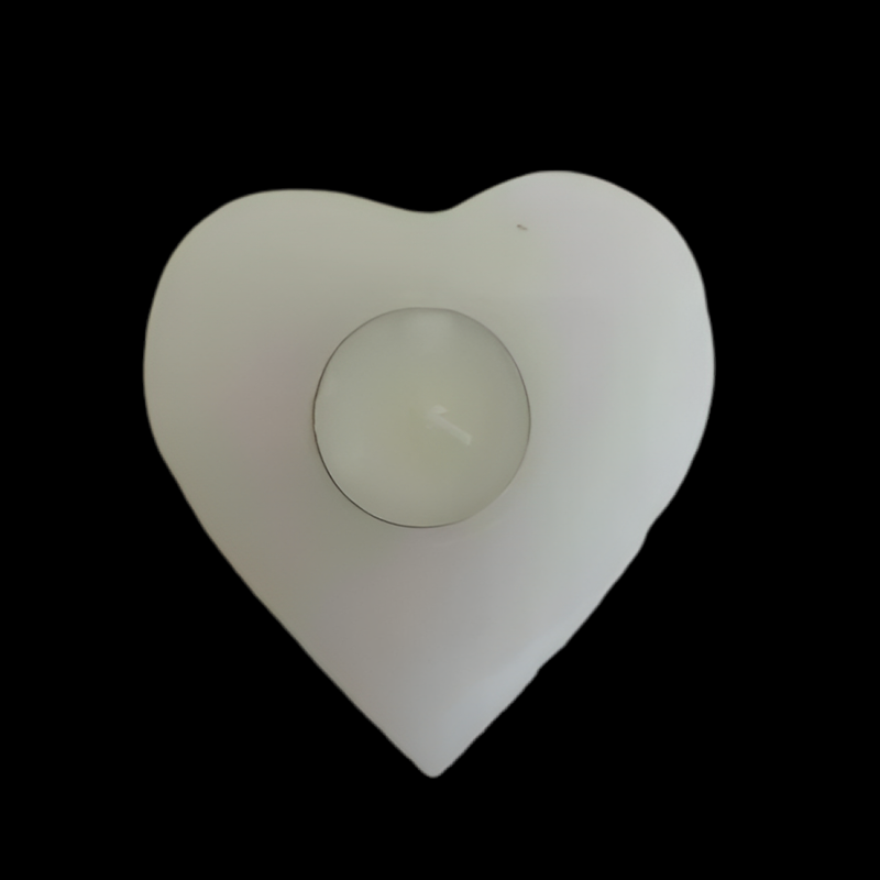 Selenite Crystal Hearts