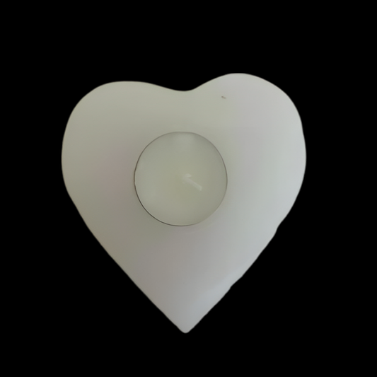 Selenite Crystal Hearts